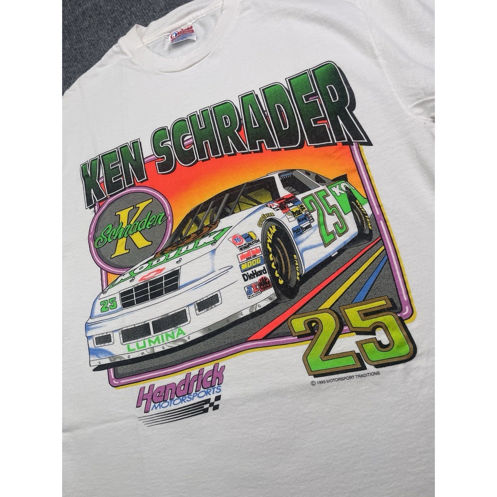 Vintage 1993 Ken Schrader Kodiak Racing NASCAR T-Shirt Shirt Men's‎ M